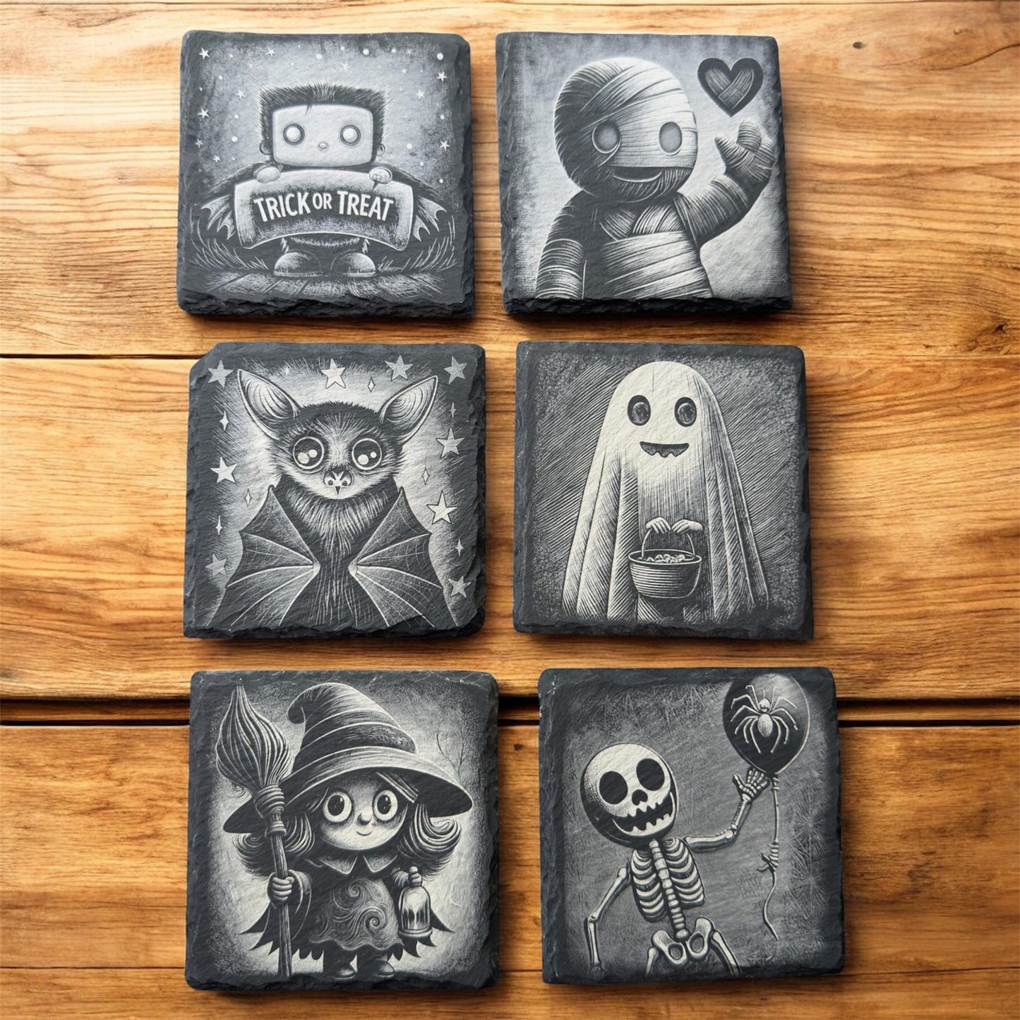 Halloween Slate Coaster for Restaurants, Bars & Home Decor