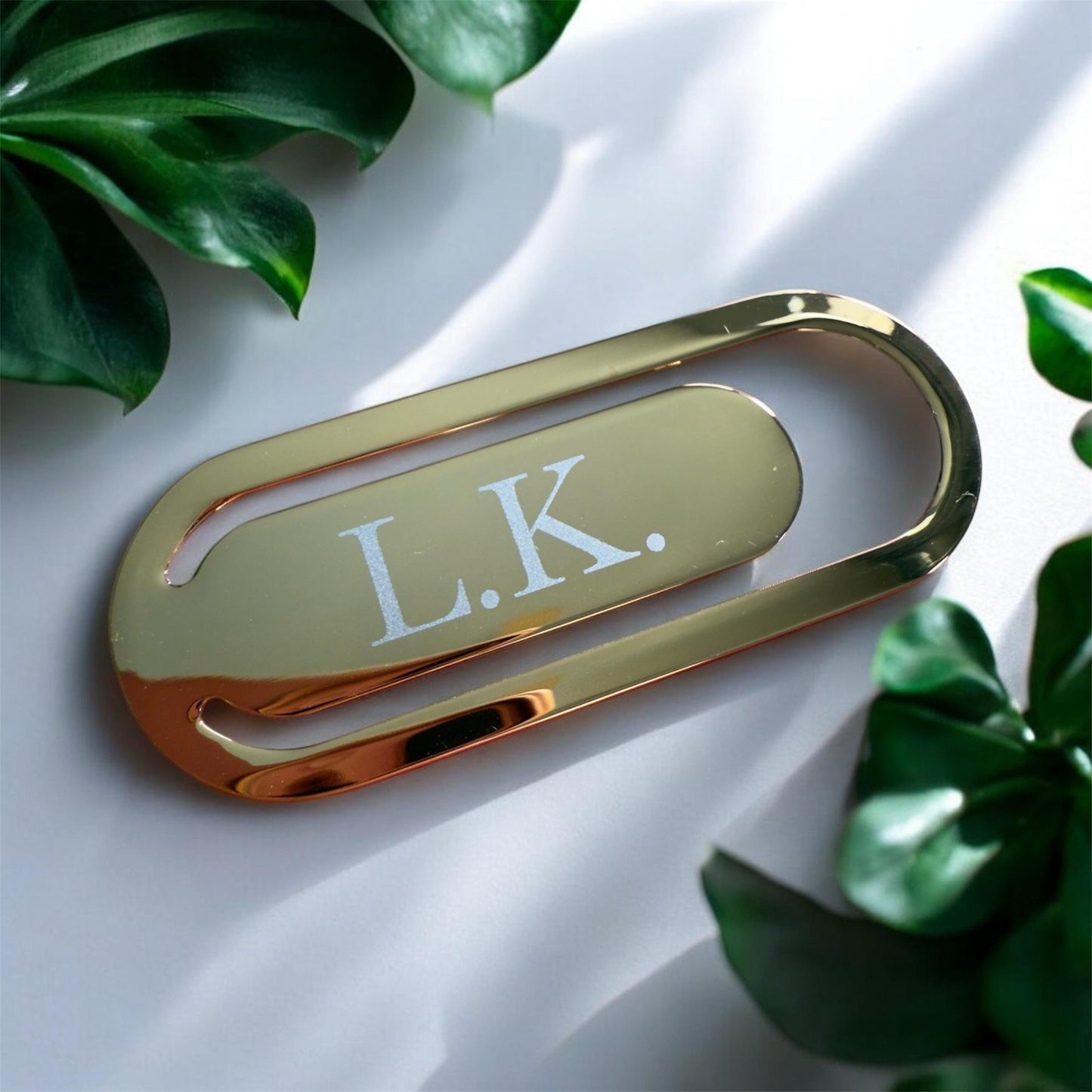 Personalized Gold Bookmark: Engraved Metal, Custom Corporate Gift