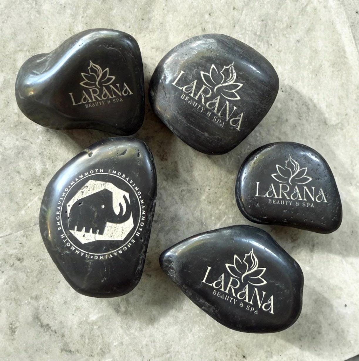 Personalized Design Your Own Engraved River Rock Bulk Branding