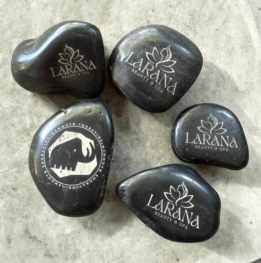 Personalized Design Your Own Engraved River Rock Bulk Branding