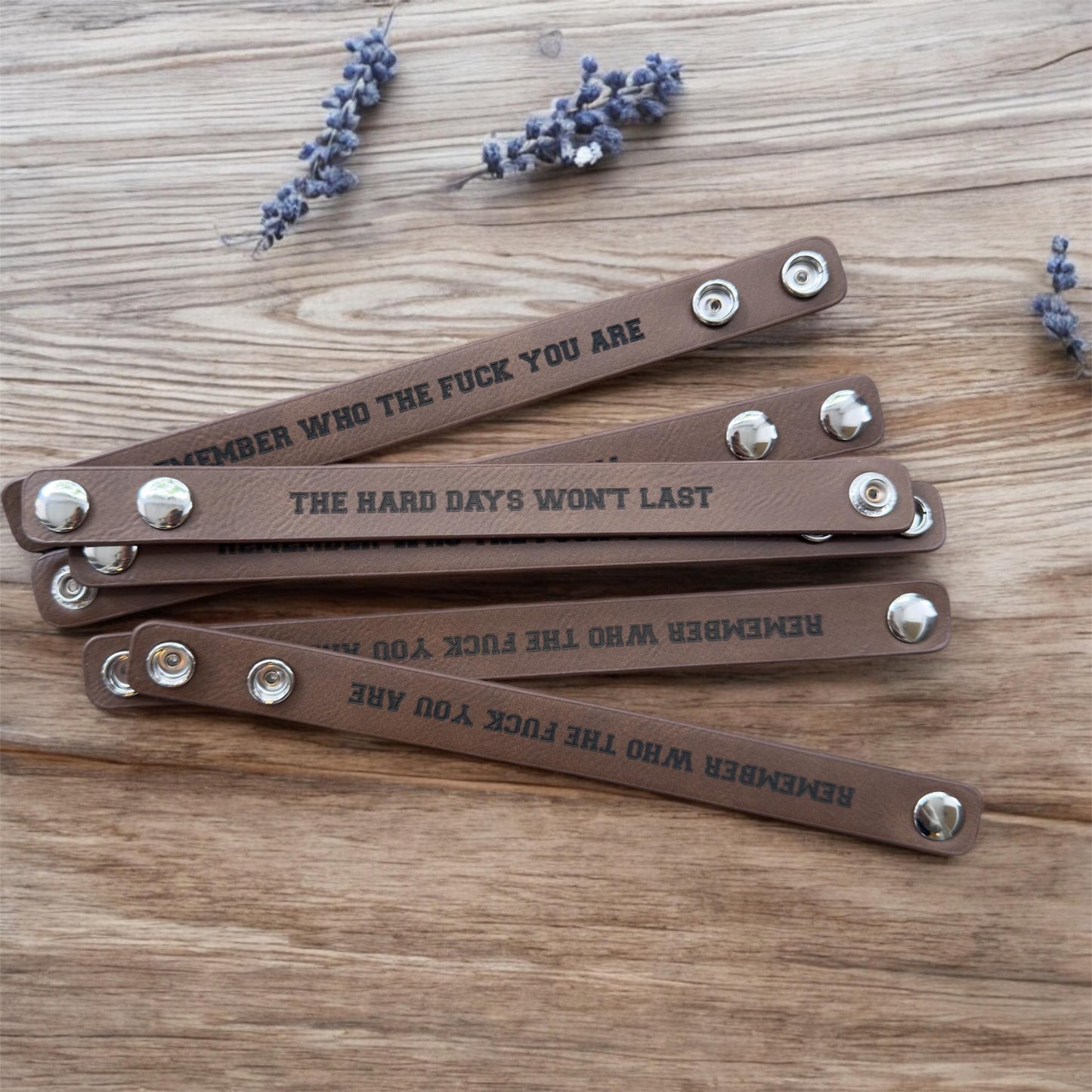 Engraved Leather Gifts in Bulk • Custom Bracelets & Corporate Orders