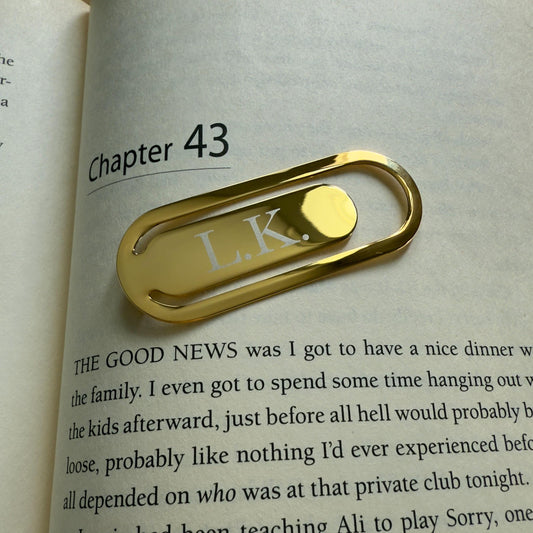 Personalized Gold Bookmark: Engraved Metal, Custom Corporate Gift