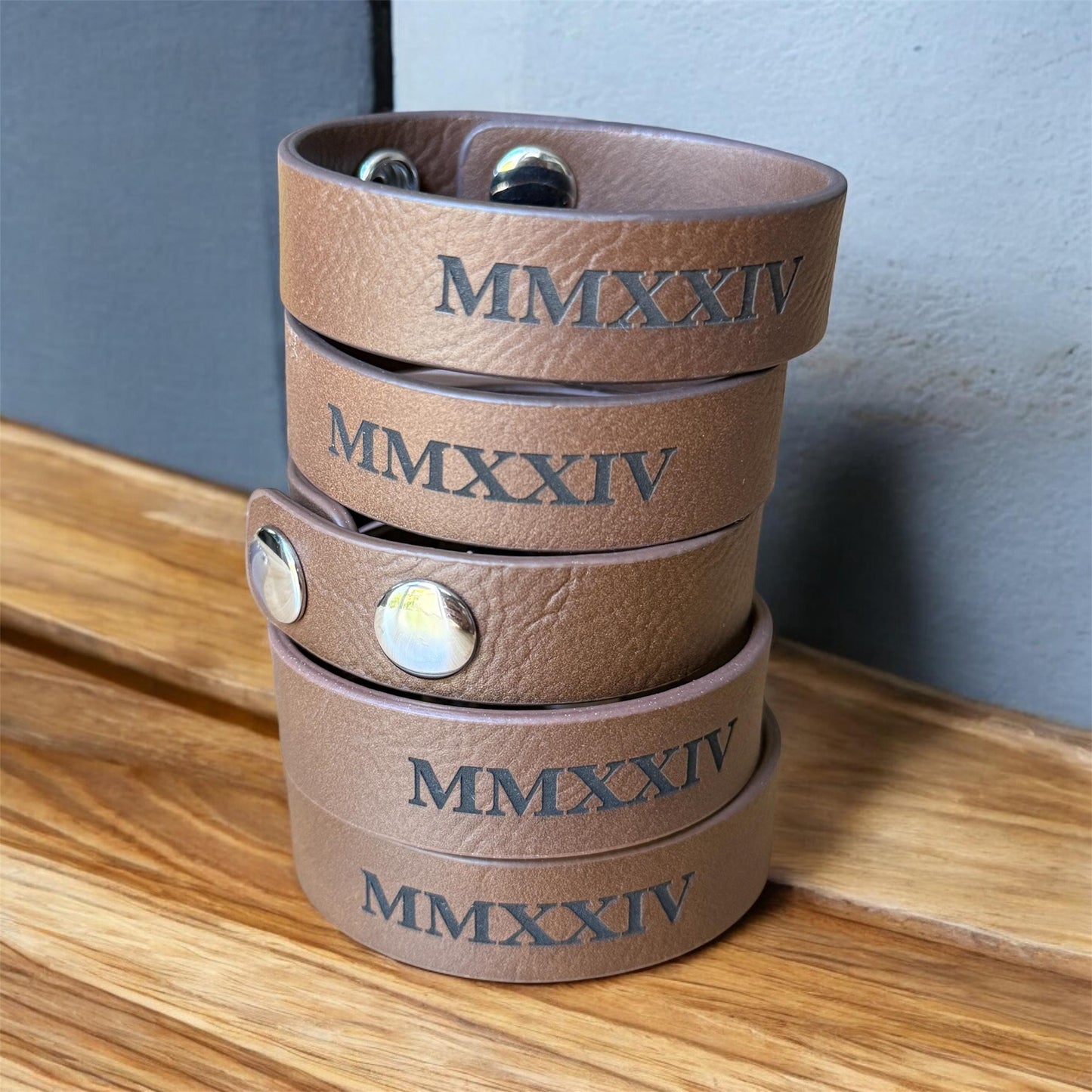 Engraved Leather Gifts in Bulk • Custom Bracelets & Corporate Orders