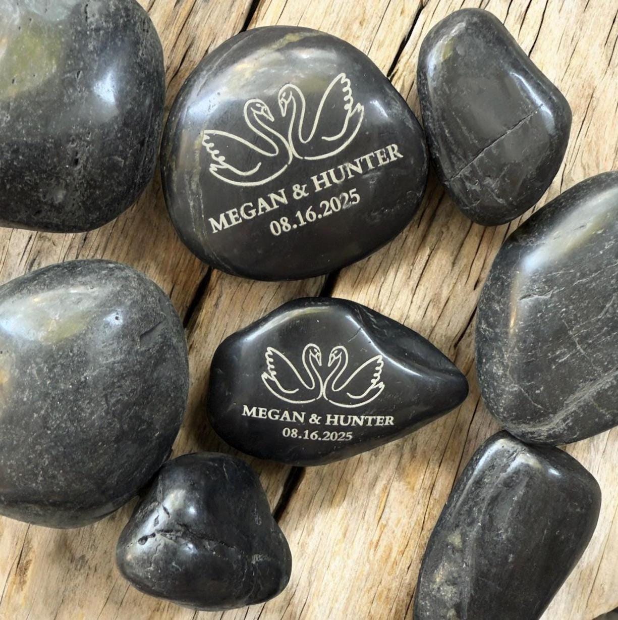 Personalized Design Your Own Engraved River Rock Bulk Branding