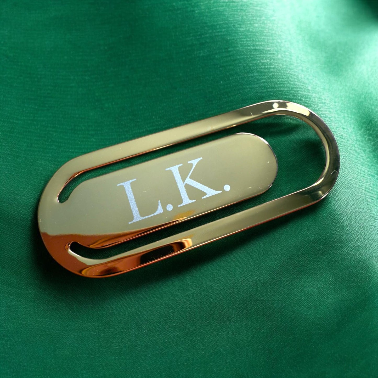 Personalized Gold Bookmark: Engraved Metal, Custom Corporate Gift