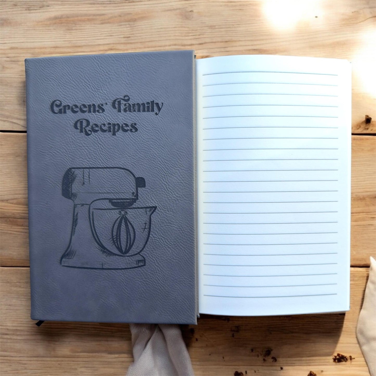 Personalized Leatherette Journal: Engraved Custom Notebook