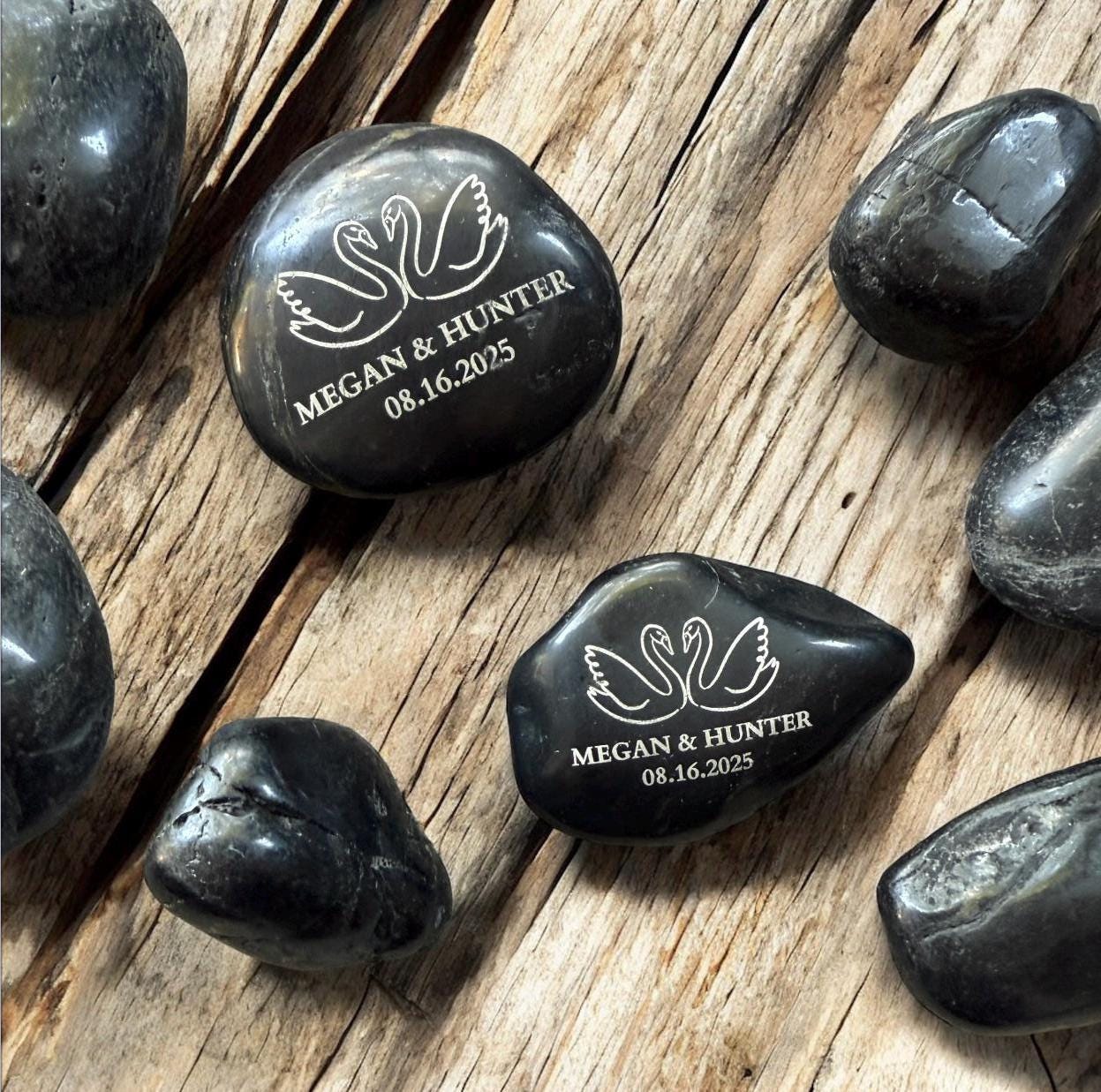 Personalized Design Your Own Engraved River Rock Bulk Branding