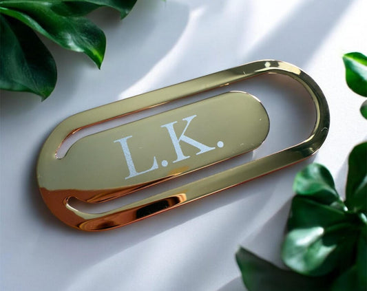 Personalized Gold Bookmark: Engraved Metal, Custom Corporate Gift