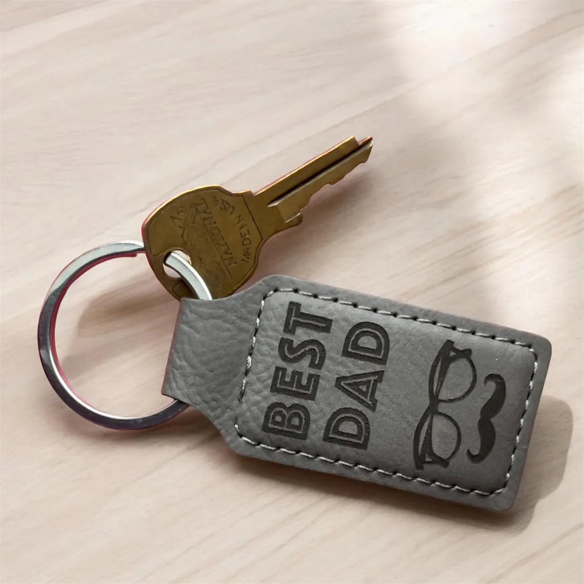 Personalized Leather Keychain