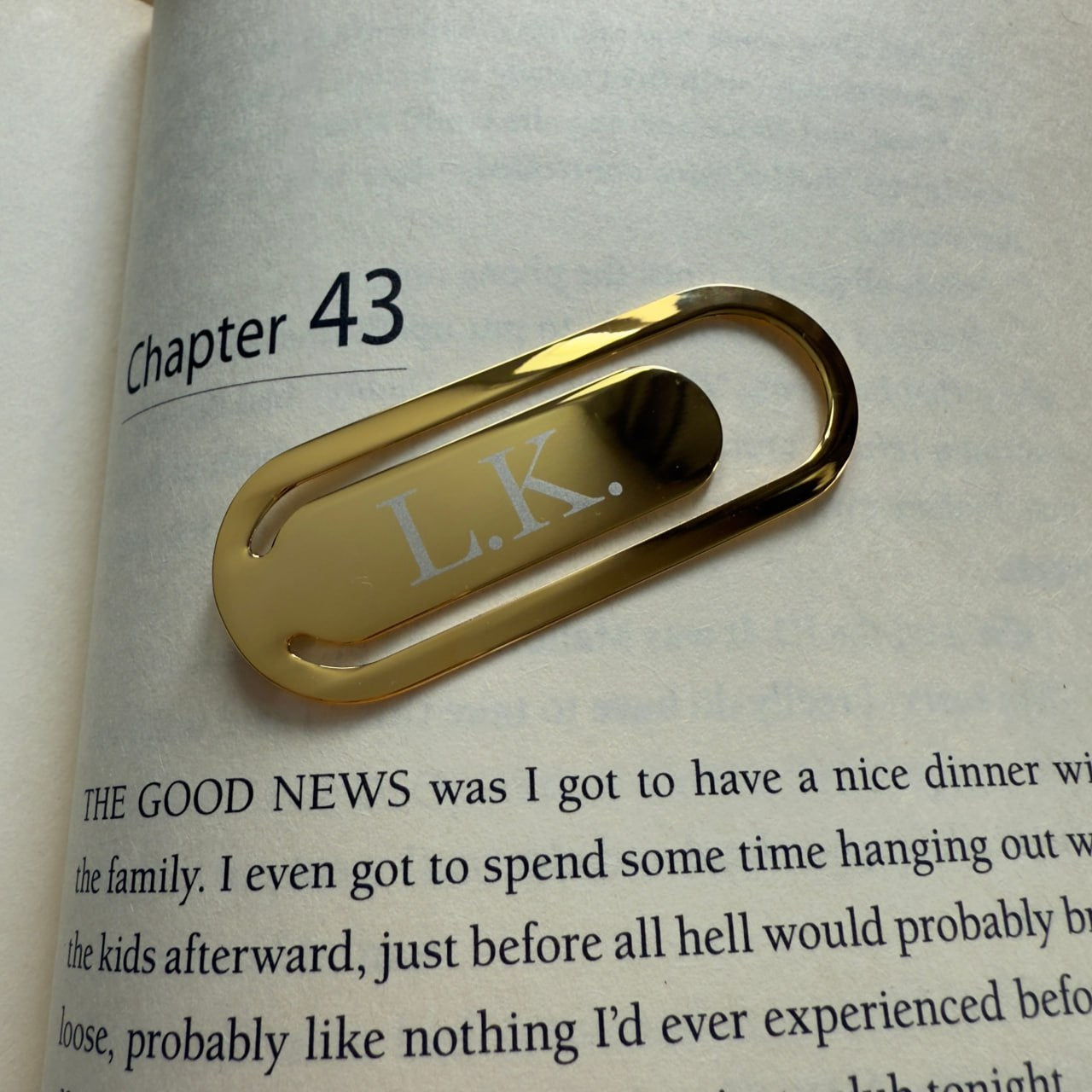 Personalized Gold Bookmark: Engraved Metal, Custom Corporate Gift