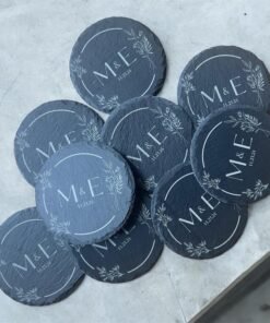 Alternative view of Personalized Slate Coasters for the Perfect Wedding Gift or Housewarming Present
