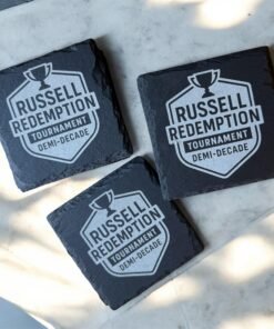 Personalized Slate Coasters for the Perfect Wedding Gift or Housewarming Present