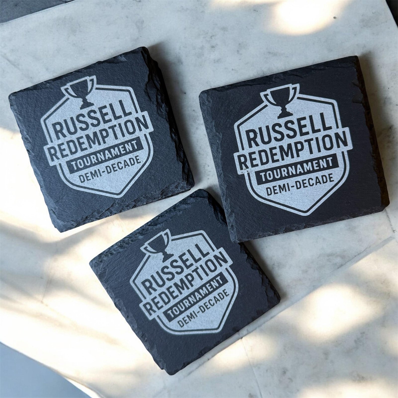 Personalized Slate Coasters for the Perfect Wedding Gift or Housewarming Present