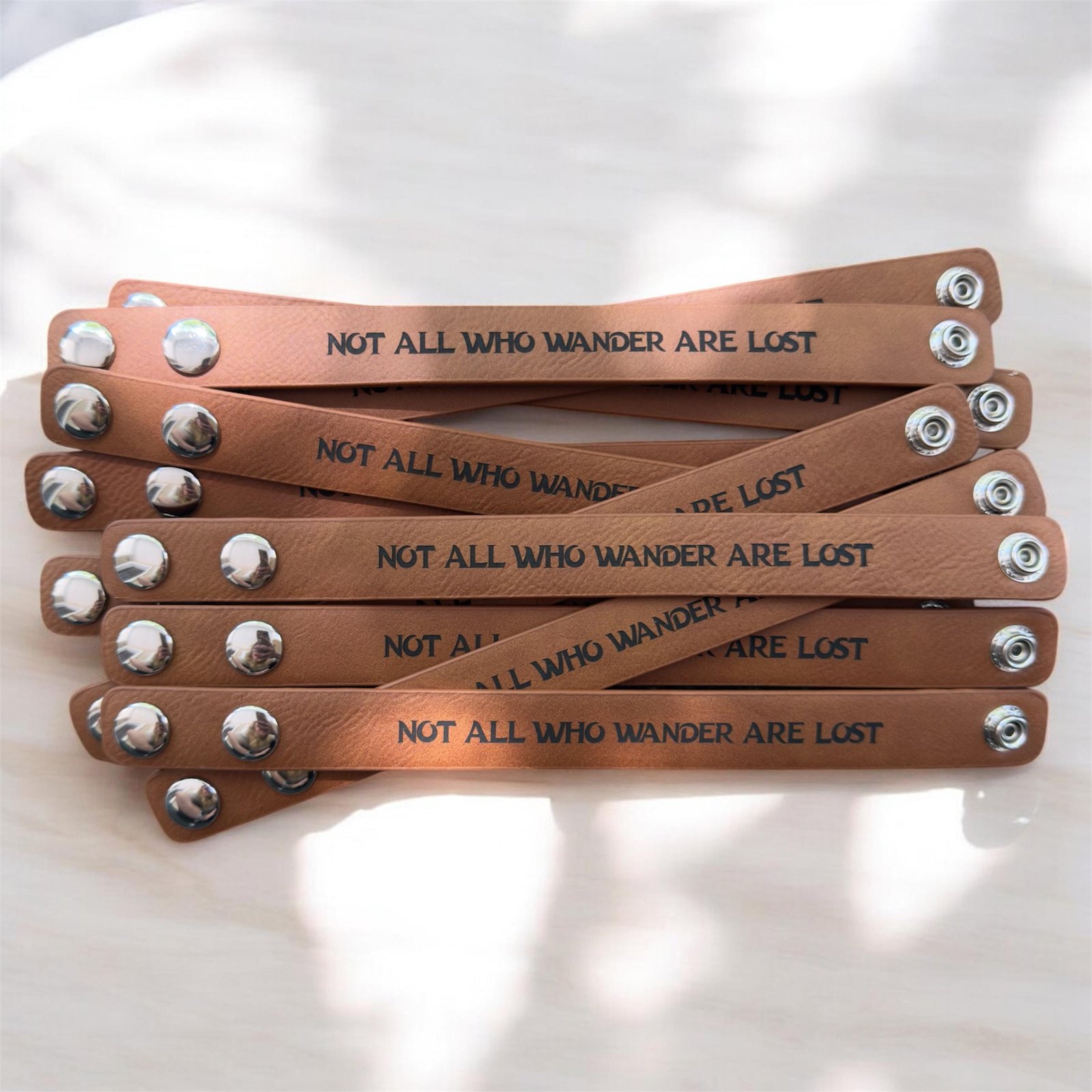 Fuck Cancer Leatherette Bracelet, Engraved Support Gift - Image 3