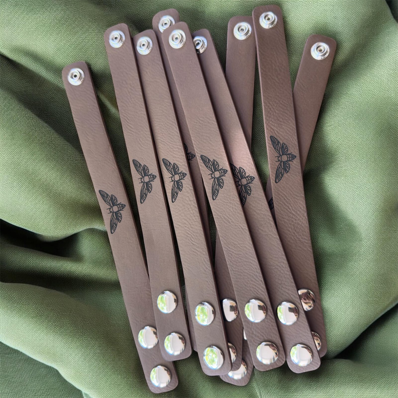 Fuck Cancer Leatherette Bracelet, Engraved Support Gift - Image 4