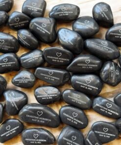 Personalized Design Your Own Engraved River Rock Bulk Branding