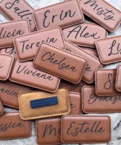 Alternative view of Employee Personalized Name Tag Badge Magnet Attachment Customized Identification Engraved